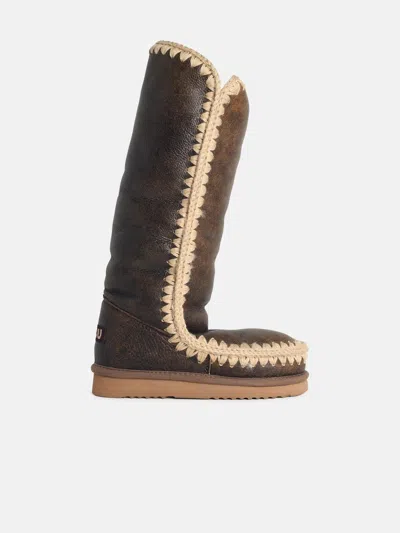 Mou 'eskimo 40' Brown Leather Boots In Multi