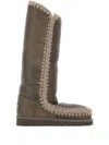 Mou Eskimo 40 Crocheted-details Boots In Brown