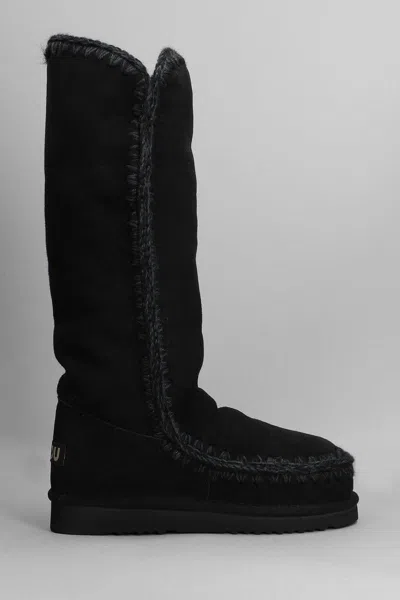 Mou Eskimo 40 Low Heels Boots In Black
