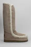 Mou Eskimo 40 Low Heels Boots In Brown