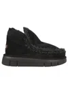Mou 'eskimo' Black Slip-on Boots With Rear Logo In Bkbk Black Black
