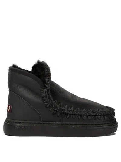 MOU ESKIMO BOLD ANKLE BOOTS BLACK