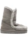 Mou Eskimo Bold Suede Boots In Grey