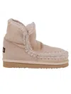 Mou Eskimo Suede Boots In Robe Rose Beige
