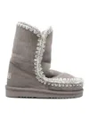 Mou Eskimo Bold Suede Boots In Gray