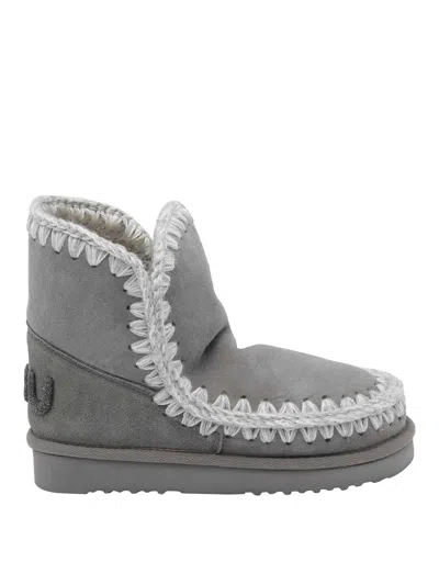 Mou Eskimo Booties In Gray