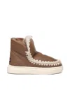 Mou Eskimo Boots Sheepskin Sneakers In Brown