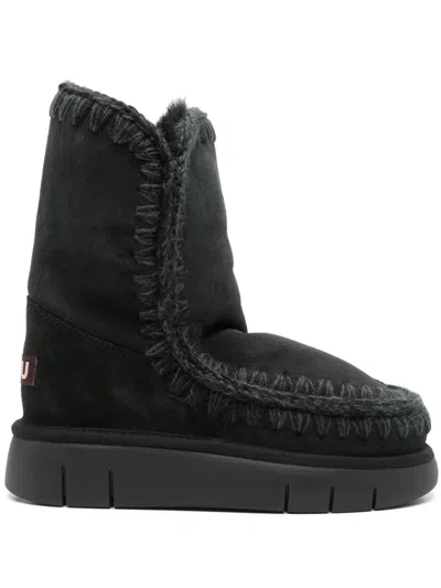 Mou Eskimo Bounce 24 Ankle Boots In Black