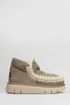 Mou Eskimo Bounce Ankle Boots Grey In Grey
