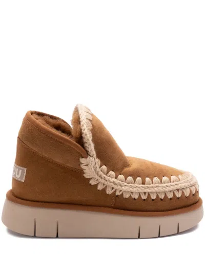 Mou Eskimo Bounce Sneaker Boots In Brown