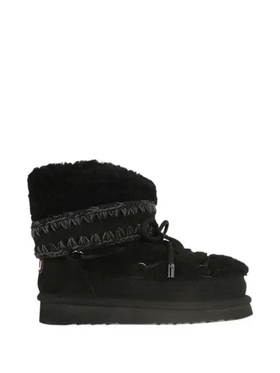 Mou Eskimo Crochet-trim Boots In Multi