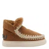 Mou Eskimo Glitter Logo Sneakers In Brown