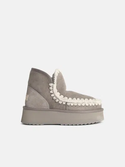 Mou 'eskimo' Grey Suede Ankle Boots In Gray