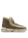 Mou Eskimo High-top Chunky Sneakers In Beige