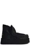 Mou Eskimo Platform Boots In Schwarz