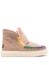 Mou Eskimo Rainbow Suede Boots In Neutrals