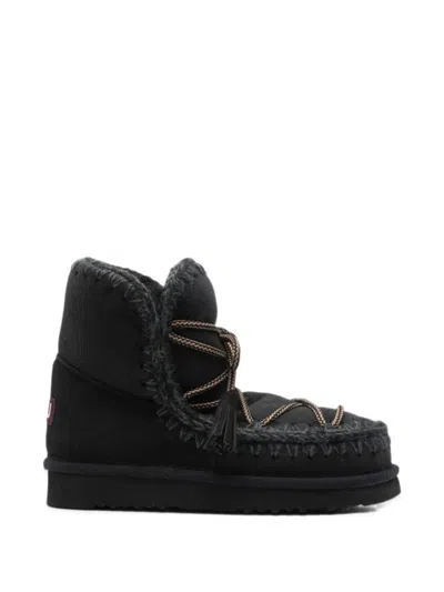 Mou Eskimo Scoubidoo Ankle Boots In Black