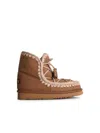 Mou Pink Brown Eskimo 18 Scoubidoo Lace In Brown