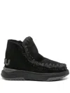 Mou Eskimo Shearling-lined Boots In Black
