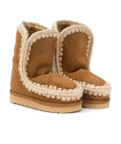 Mou Eskimo Short Boots In Brown