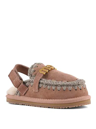 Mou Kids' Eskimo Slipper In Brown