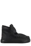 Mou Mini Eskimo Platform Boot In Black Suede In Black