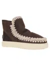 Mou Eskimo Whipstitch-trim Ankle Boots In Neutrals