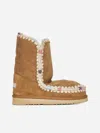 Mou Eskimo 24 Overstitching Ankle Boots Brown In Brown