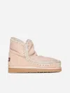 Mou Rose Beige Eskimo 18 Ankle Boots In Pink