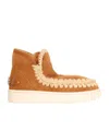 Mou Eskimo Suede Boots In Brown