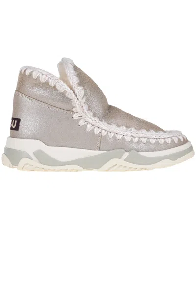 Mou Eskimo Trainer Ankle Boots In Gray