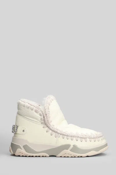 MOU MOU ESKIMO TRAINER LOW HEELS ANKLE BOOTS