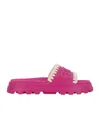 Mou Eva Logo-embossed Slides
