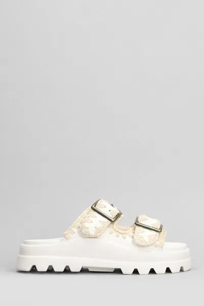 Mou Eva One Piece Sandals In Gold