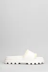 Mou White Eva One Piece Slide Slipper