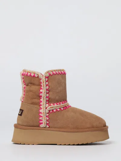 Mou Flat Ankle Boot  Woman Color Brown