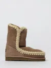 Mou Flat Ankle Boot  Woman Color Grey In Brown