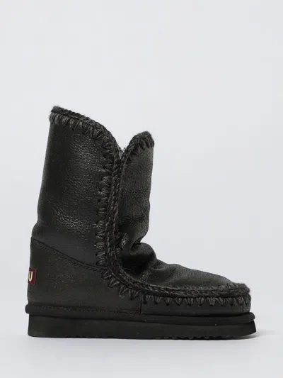 Mou Flat Ankle Boot  Woman Color Grey In Gray