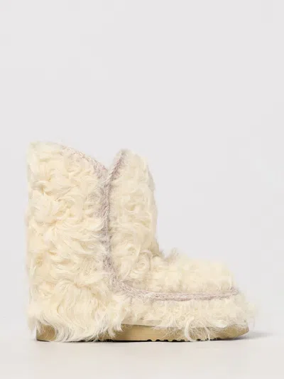 Mou Flat Ankle Boot  Woman Color White In Animal Print