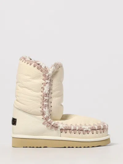 Mou Flat Ankle Boot  Woman Color White In Multi