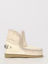 Mou Flat Ankle Boot  Woman Color White In Neutral