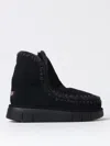 Mou Moccasin-inspired Ankle Boots With Whipstitch Detailing In Black