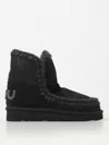 Mou Flat Ankle Boots  Woman Color Black In Schwarz