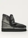 Mou Woven Detail Boots In Schwarz