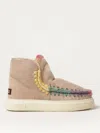Mou Eskimo Rainbow Suede Boots In Camel