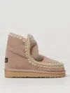 Mou Flat Ankle Boots  Woman Color Dove Grey In Taubengrau