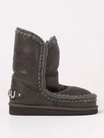 Mou Flat Ankle Boots  Woman Color Green