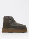 Mou Flat Ankle Boots  Woman Color Green In Grün