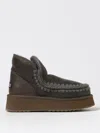 Mou Grey Mini Eskimo Platform Booties