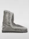 Mou Flat Ankle Boots  Woman Color Grey In Grau